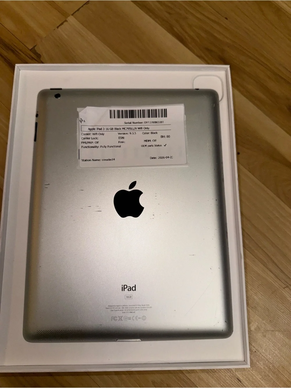 Apple iPad Tablet in Black Front